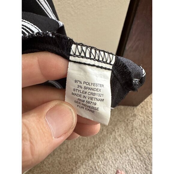 NY Collection Black Long Sleeve Blouse, long sleeve blouse,‎ black blouse, - Picture 4 of 8